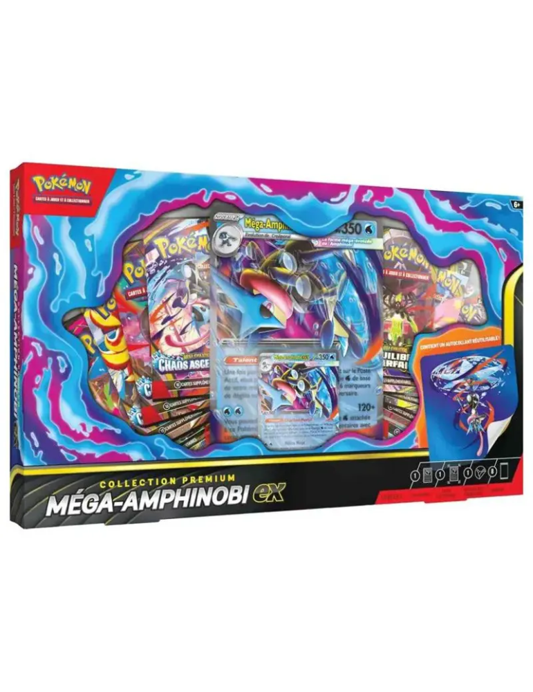 Coffret Pokémon Méga-Amphinobi-ex – Collection Premium FR