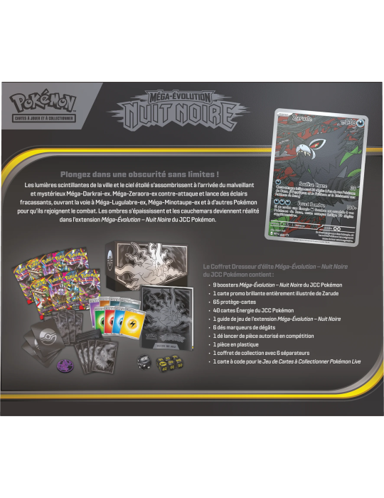 Coffret Dresseur d’Élite Pokémon ME05 Nuit Noire FR