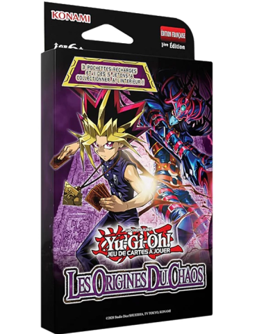 Yu-Gi-Oh! JCC - Pack de 3 boosters tripack Les Origines du Chaos +1 carte promo- FR, 1ère édition.