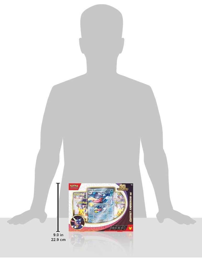 Coffret Pokémon 30ᵉ Anniversaire Amphinobi-ex FR – 4 Boosters