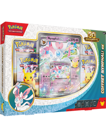 Coffret Pokémon 30ᵉ Anniversaire Amphinobi-ex FR – 4 Boosters