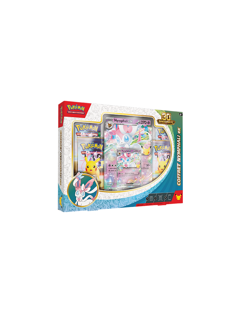 Coffret Pokémon 30ᵉ Anniversaire Amphinobi-ex FR – 4 Boosters