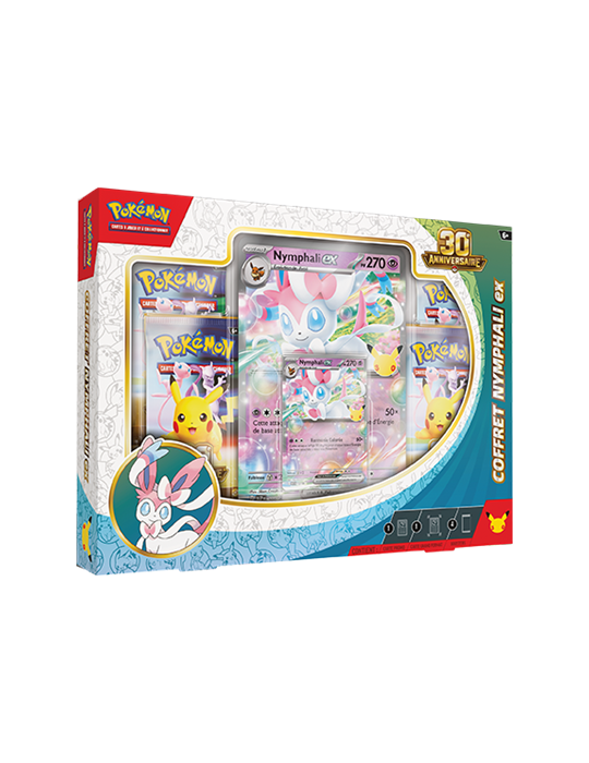 Coffret Pokémon 30ᵉ Anniversaire Amphinobi-ex FR – 4 Boosters