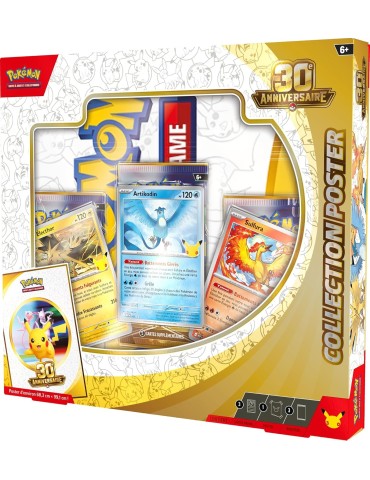 Collection Poster Pokémon 30ᵉ Anniversaire FR – 3 Boosters 2