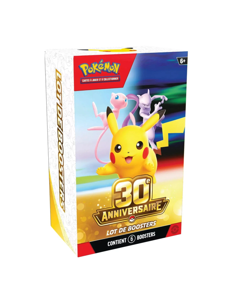 Lot 6 Boosters Pokémon 30ᵉ Anniversaire FR