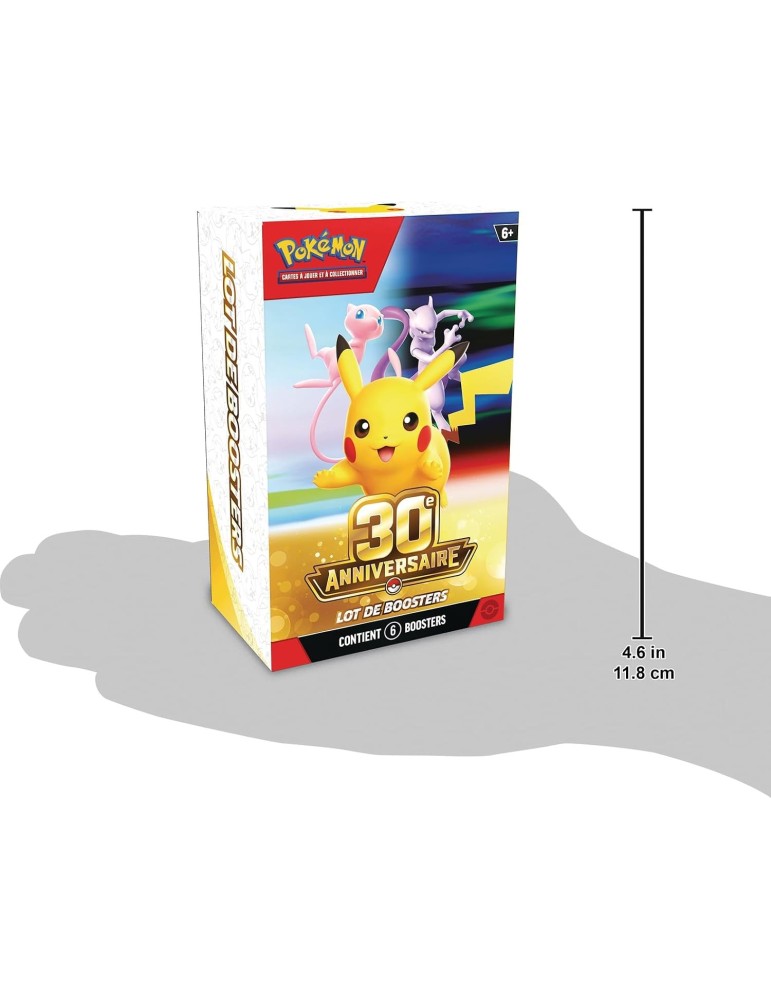 Lot 6 Boosters Pokémon 30ᵉ Anniversaire FR