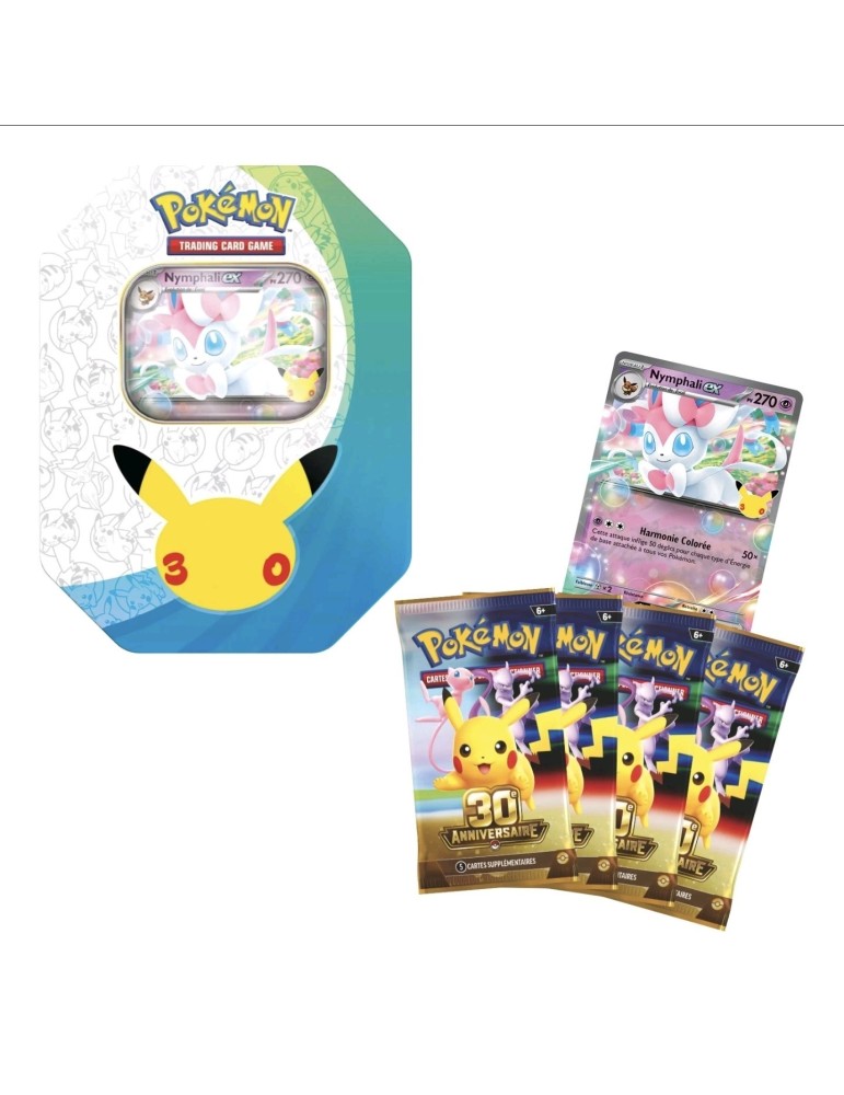 Lot 6 Boosters Pokémon 30ᵉ Anniversaire FR