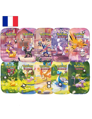 Display 10 Mini Tin Pokémon 30ᵉ Anniversaire ME05.5 FR 2