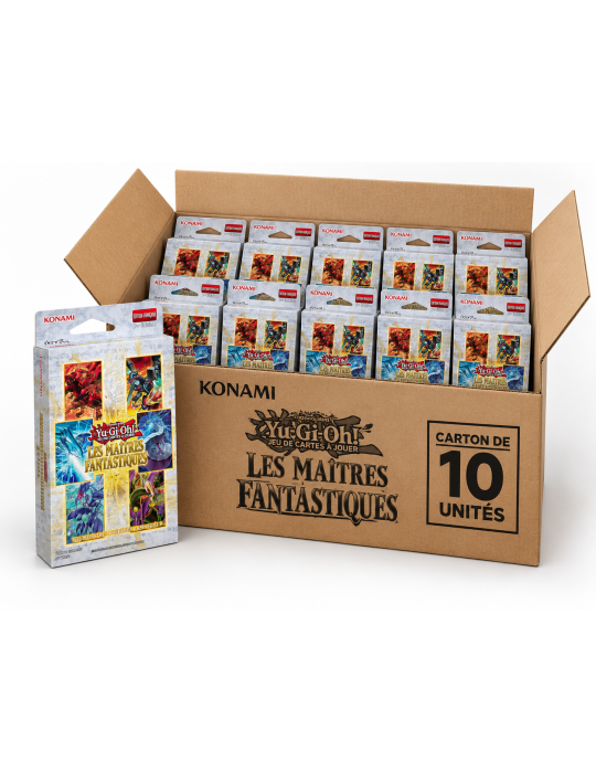Carton 10 Coffrets Yu-Gi-Oh! Les Maîtres Fantastiques FR